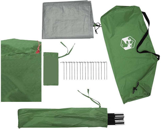 Vidaxl Camping Windschutz Grün 366x152x152 cm Wasserdicht Grün