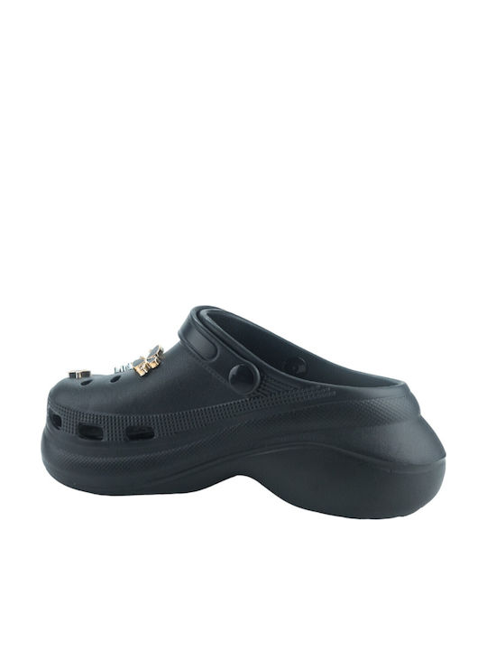 Adam's Shoes Damen Anatomisch Clogs Schwarz
