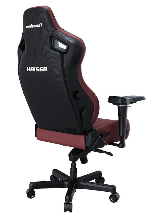 Anda Seat Kaiser 4 XL Καρέκλα Gaming Δερματίνης με Ρυθμιζόμενα Μπράτσα Maroon