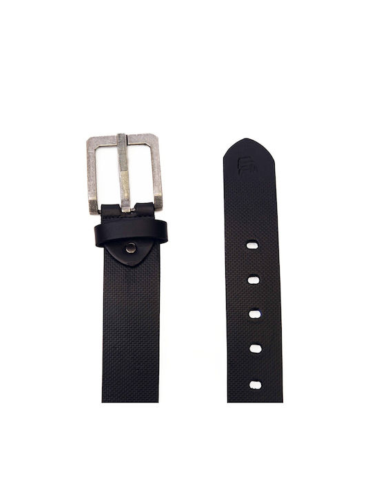 Robin Men's Leather Belt Black