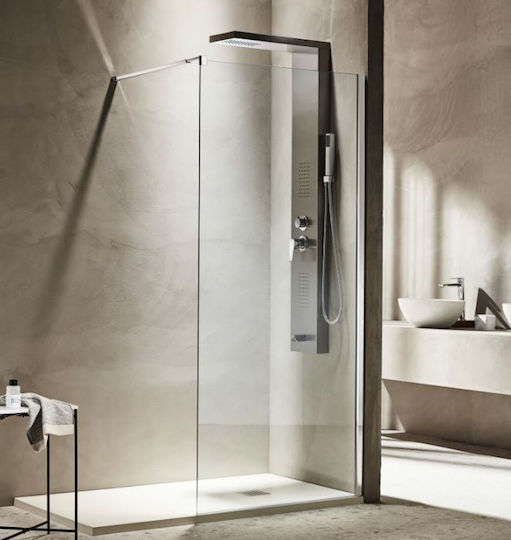 Tema Shower Screen for Shower with Sliding Door 90x180cm Chrome