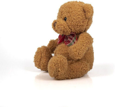 Friendlies Plush Bear Plaid Bow Brown 14 cm