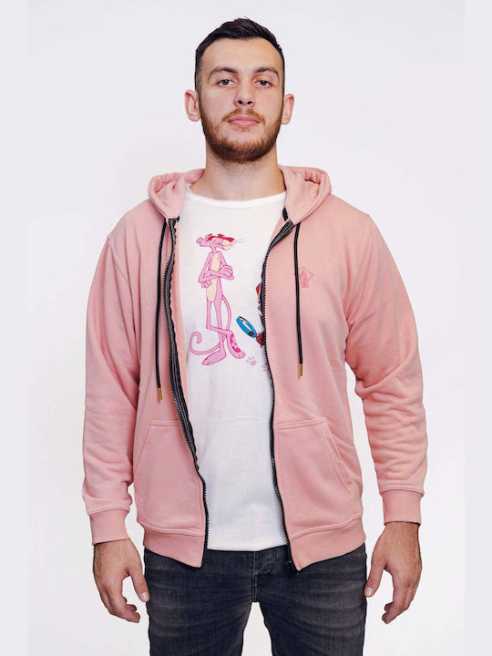 Prophet SKG Men's Sweatshirt Jacket with Hood Pink