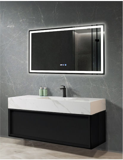 Sparke Astral Oglindă de Baie Dreptunghiulară Lumini LED Atingere 100x60cm