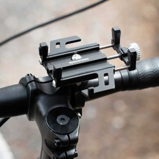 Spacecase Universal Bike Phone Holder Bh01 Metal Mount for Bicycle Motorcycle Scooter Smartphones 4.7" - 7" Black 5905719109486