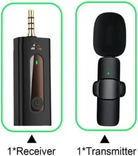 K35 Set Condenser (Small Diaphragm) Microphone 3.5mm Πέτου, Clip On for Vocals