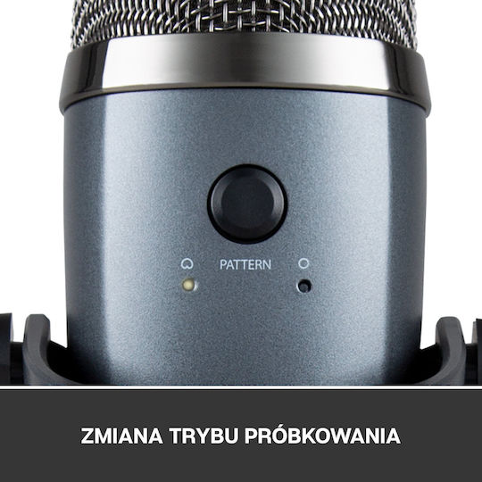 Blue Microphones Yeti Nano Condenser Microphone USB Tabletop for Vocals in Gray Color