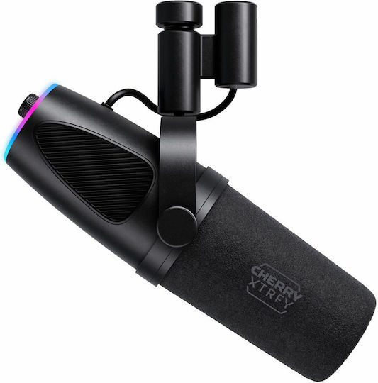 Cherry XTRFY NGALE X Microphone with XLR / USB Cable Shock Mounted