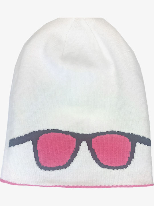 Beanie Unisex Reversible Beanie Knitted in Fuchsia color