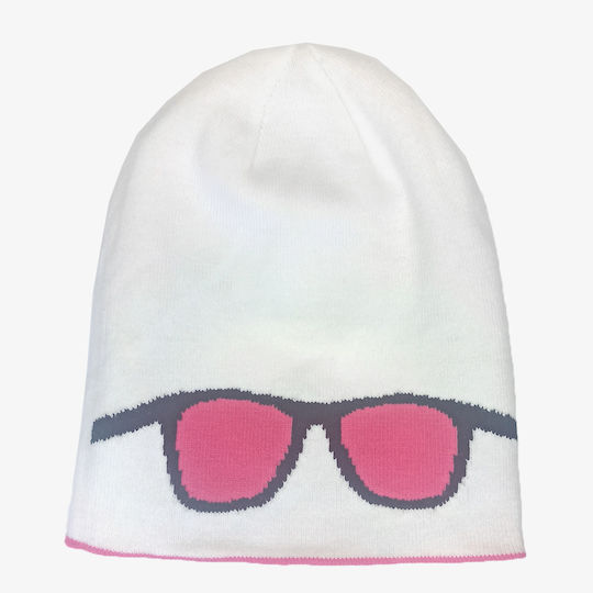 Beanie Unisex Wendbar Beanie Gestrickt in Fuchsie Farbe
