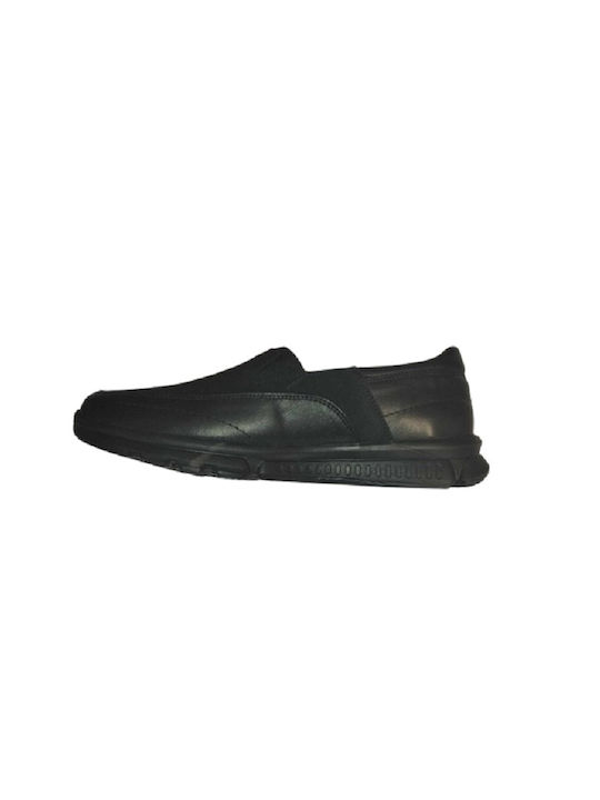 Level Anatomic Leather Women's Moccasins in Black Color