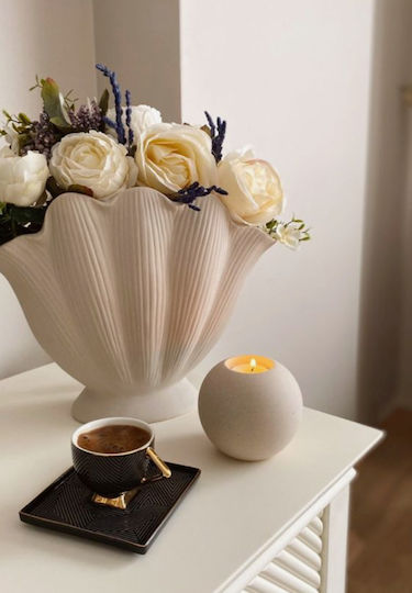 Koart Keramik Vase Beiges Φ24,5xΥ31cm