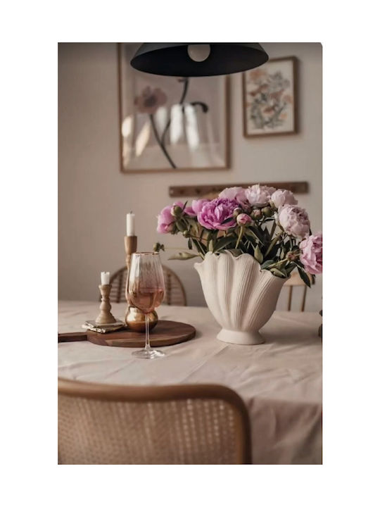 Koart Decorative Vase Beige 24.5x12x31cm