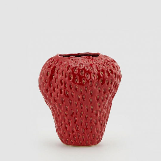 Koart Διακοσμητικό Βάζο Keramik Rot 22.5x25cm 1Stück