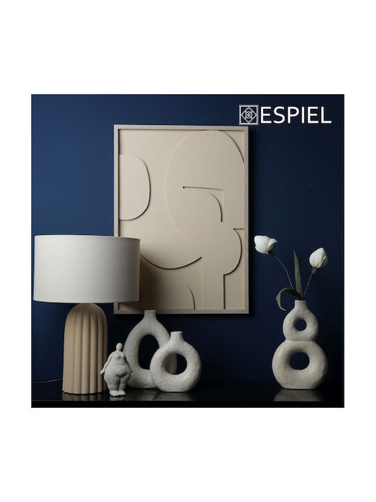 Espiel Decorative Vase Beige 20x7x31cm