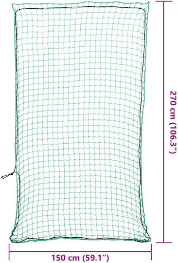 vidaXL Δίχτυ Φορτίου Οχημάτων 270x150cm Πράσινο