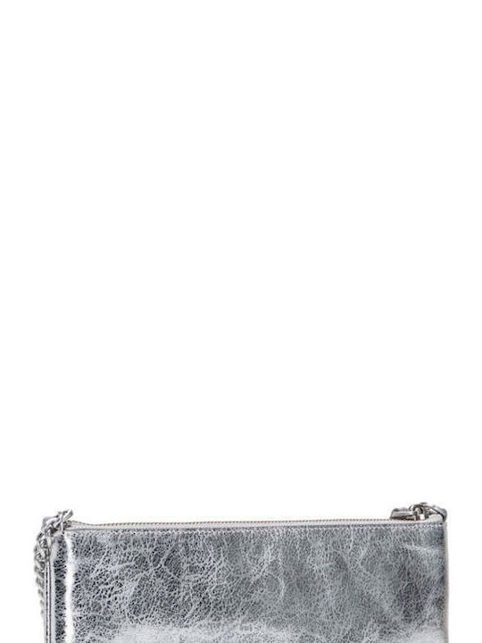 Pinko Leather Women's Bag Crossbody Silver