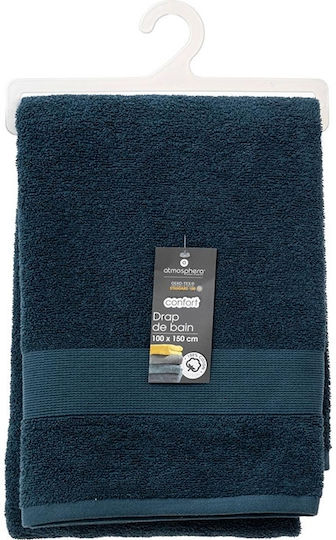 Atmosphera Badehandtuch 100x150cm Aegean Blau Gewicht 450gr/m²