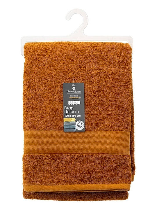 Atmosphera Bath Towel 100x150cm Cinnamon Brown Weight 450gr/m²