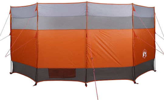 Vidaxl Paravan de Vânt pentru Camping Portocaliu Impermeabil 366x152x152 cm Portocaliu
