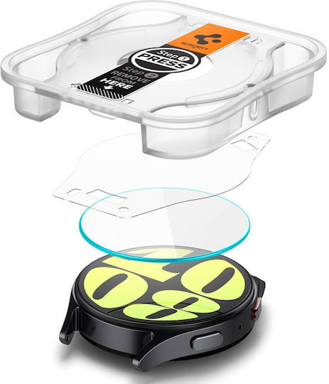 Spigen Glas.tR EZ Fit Gehärtetes Glas für das Galaxy Watch7 40 mm 2Stück AGL08494
