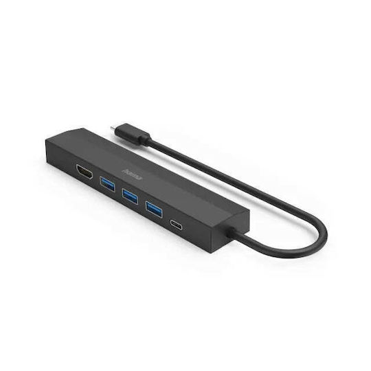 HAMA USB-C Docking Station with HDMI 4K Ethernet Black (00200144)