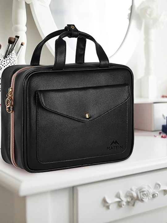 Damen Necessaire in Schwarz Farbe mit Transparenz 23cm