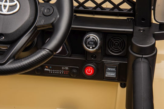 Kinder Auto Doppelsitzer Toyota FJ 4x4 Beige