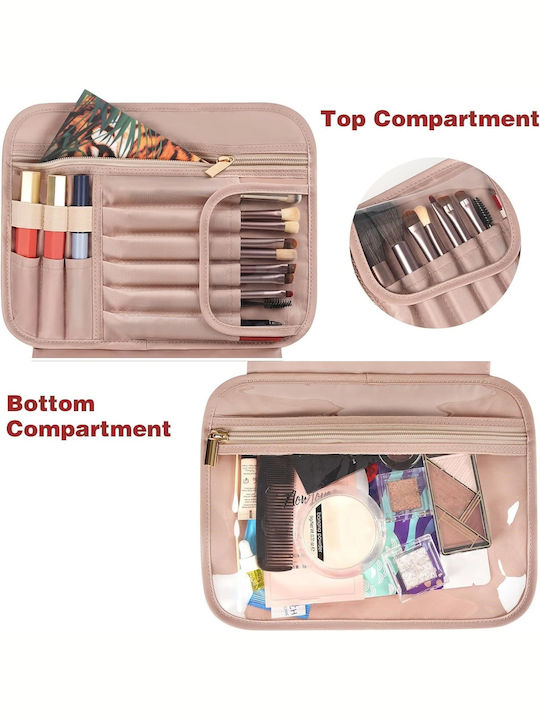 Damen Necessaire in Schwarz Farbe mit Transparenz 23cm