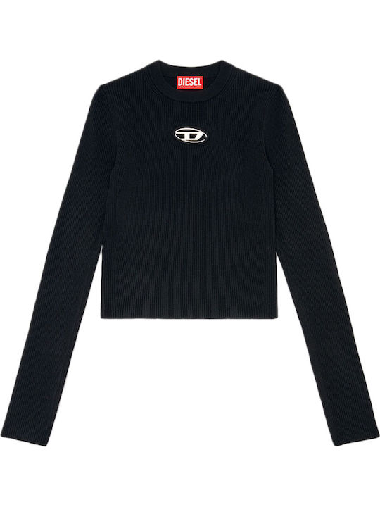 Γυναικείο Crop Top Μακρυμάνικο Μαύρο