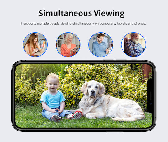 Vstarcam CS610Q IP Überwachungskamera Wi-Fi 4K Wasserdicht mit Zwei-Wege-Kommunikation und Objektiv 4mm