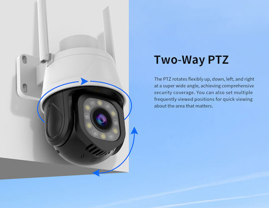 Vstarcam CS610Q IP Überwachungskamera Wi-Fi 4K Wasserdicht mit Zwei-Wege-Kommunikation und Objektiv 4mm