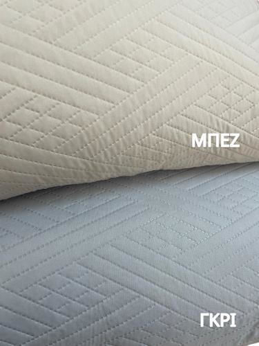 Linea Home Ultrasonic Σετ Προστατευτικά Μαξιλαριών Quilted Grey 50x70cm LH2016028