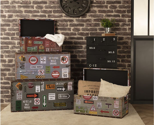 Atmosphera Set of Metallic Decorative Boxes Bryce 4 Pieces Atmosphera Set of Metallic Decorative Boxes Bryce 4 Pieces