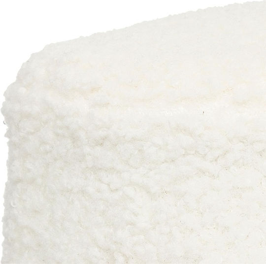 Υφασμάτινο Σκαμπό White 41x35x41.5cm Υφασμάτινο Σκαμπό White 41x35x41.5cm