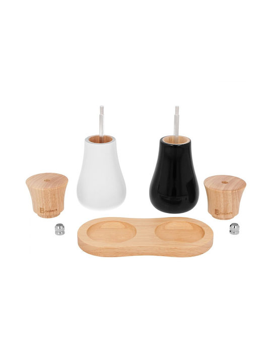 Brunbeste Set Manual Râșnițe Condimente din Lemn 14cm 2buc