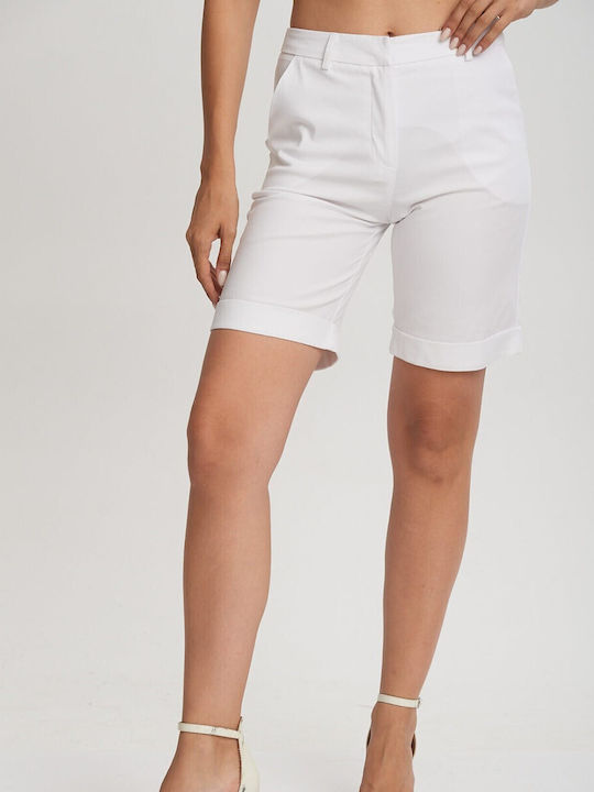 Donna Martha Women's Bermuda Shorts White