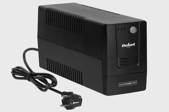 RB-4022 UPS Off-Line 1000VA 600W με 2 Schuko Πρίζες