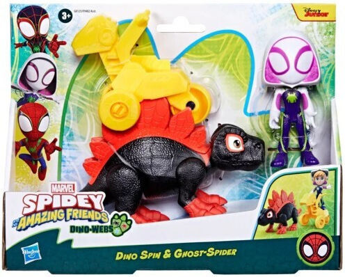 Hasbro Spiderman Marvel Spidey Amazing Friends Dino Spin Ghost Spider G0125