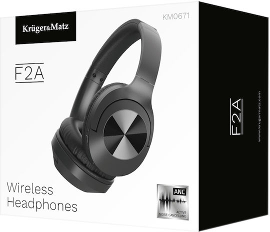 Kruger & Matz KM0671 Ασύρματα / Ενσύρματα Over Ear Ακουστικά Μαύρα