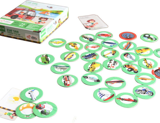 Joc de Societate I see - Vehicles pentru 2-4 Jucători 3+ Ani Chalk & Chuckles