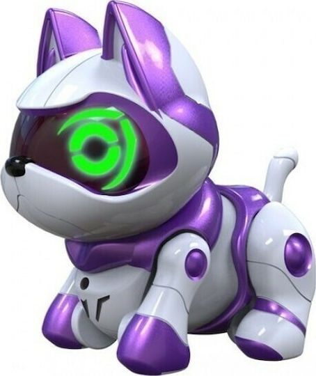 Silverlit Teksta Micro Pets Electronic Robotic Toy for Ages 3+ White/Purple Kitty