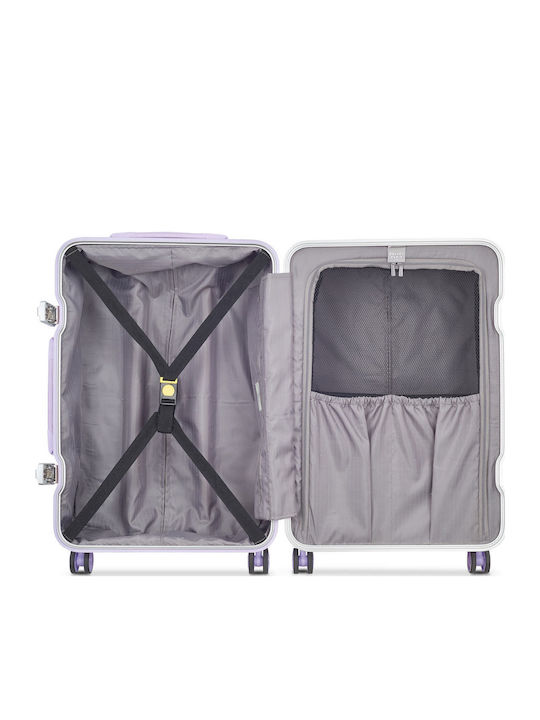 Delsey Bastille 2.0 Μεσαία Βαλίτσα Ταξιδίου Σκληρή Lavender με 4 Ρόδες Ύψους 65εκ.