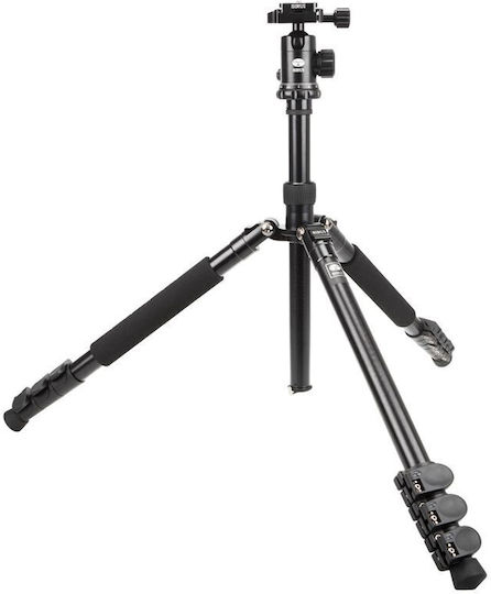 Sirui Camera Tripod ET-1004 Aluminum with E-10 Spherical Head from Aluminum with Spherical Head up to 140cm and Load Capacity 8kg