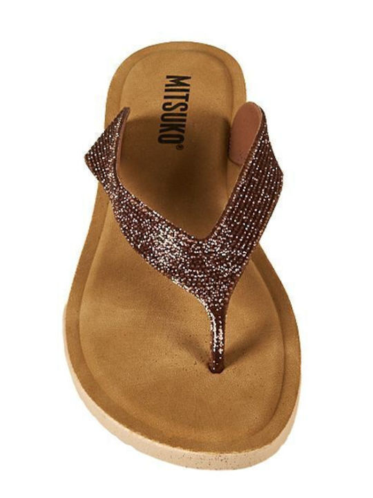 Frauen Flip Flops in Braun Farbe