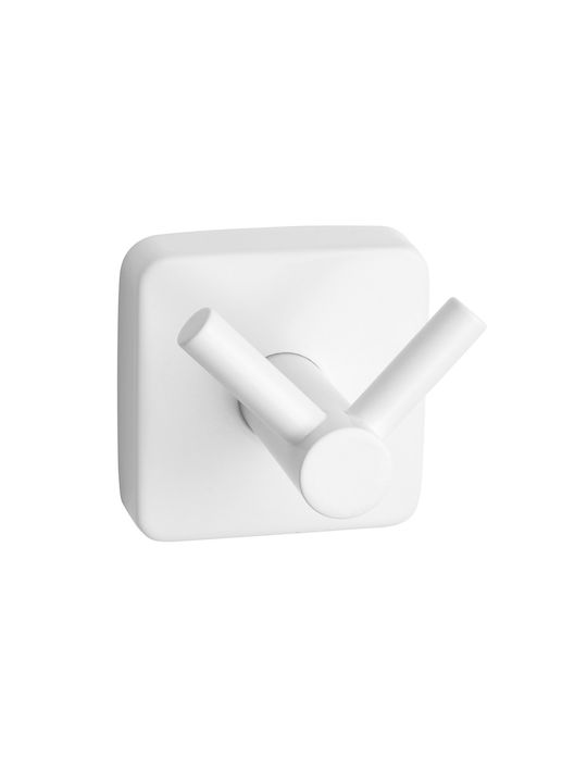 Kapitan Single Wall-Mounted Bathroom Hook ​5.5x5.5cm Inox White