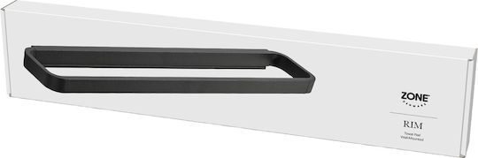 Zone Denmark Calea ferată de Baie Simplă De Perete cu șuruburi ​44x2.5cm Negru