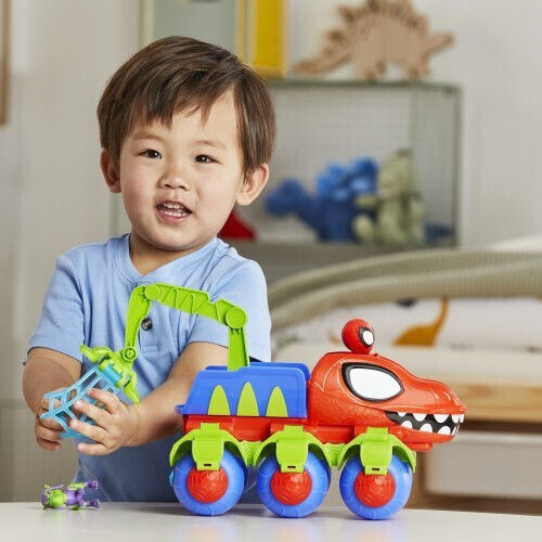 Hasbro Marvel Spidey And His Amazing Friends Dino Webs Crawler Vehicle for Ages 3 Plus