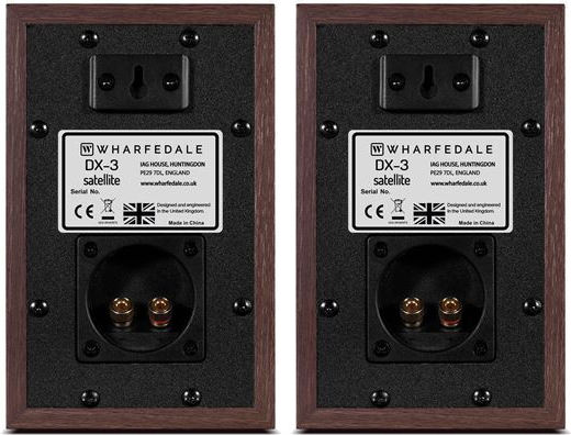 Wharfedale DX-3 Paar Hi-Fi Lautsprecher Buch selbst 100W Walnuss