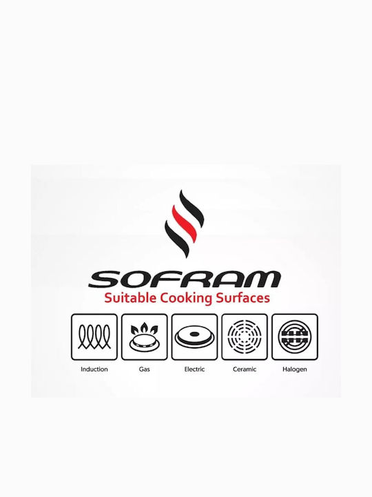 Sofram Soft Shallow Stainless Steel Pot 6.5lt / 30cm